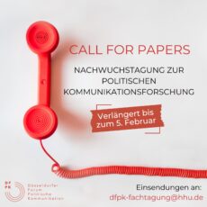 Call for papers bis 05. Februar verlängert!!